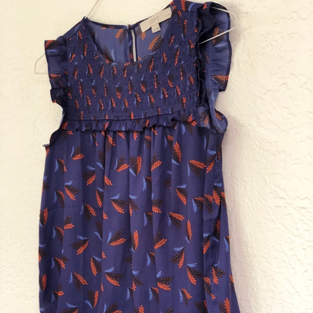 Loft Printed Blouse- Worn Once